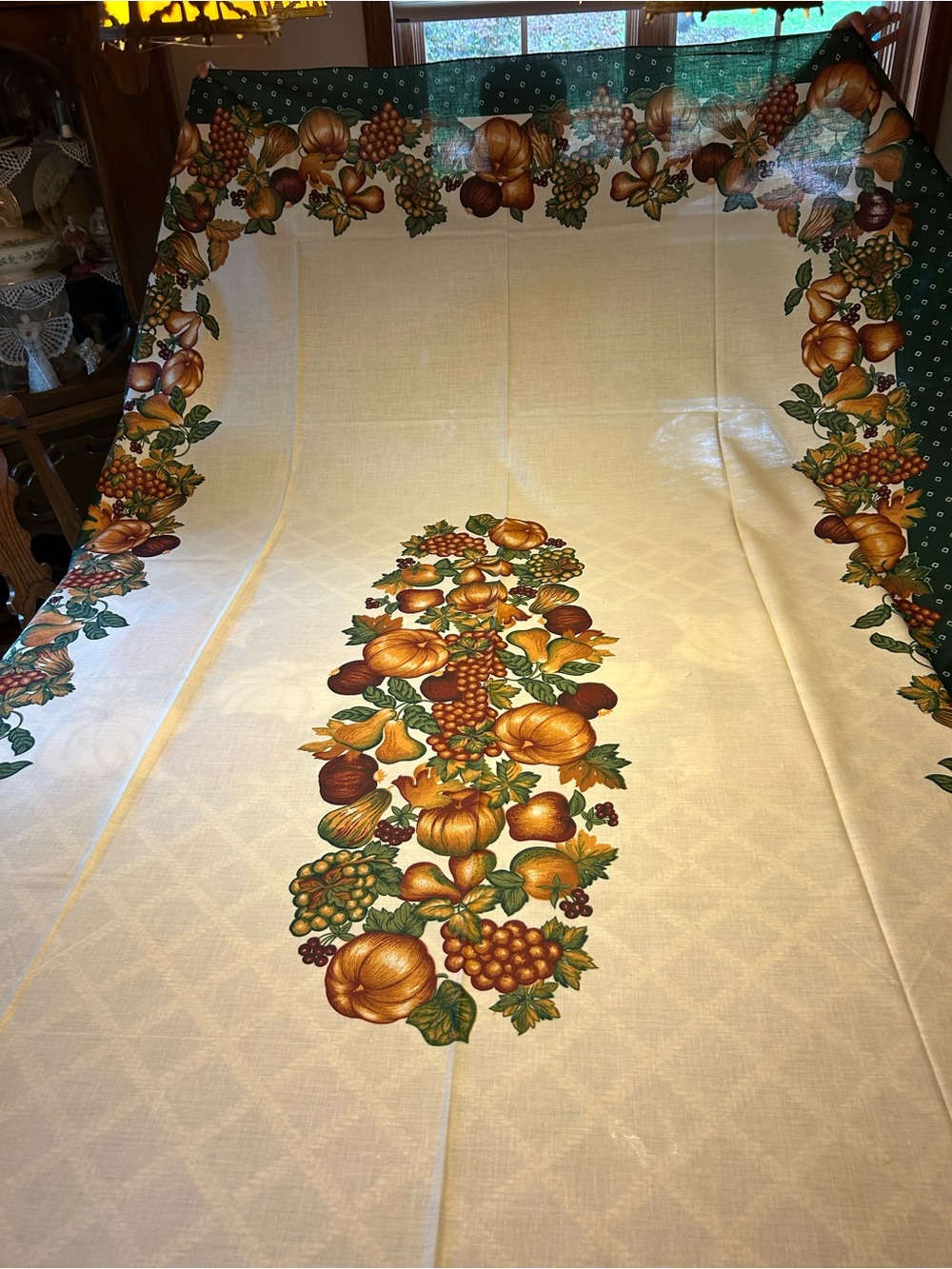 Fall theme table cloth 106 x 60